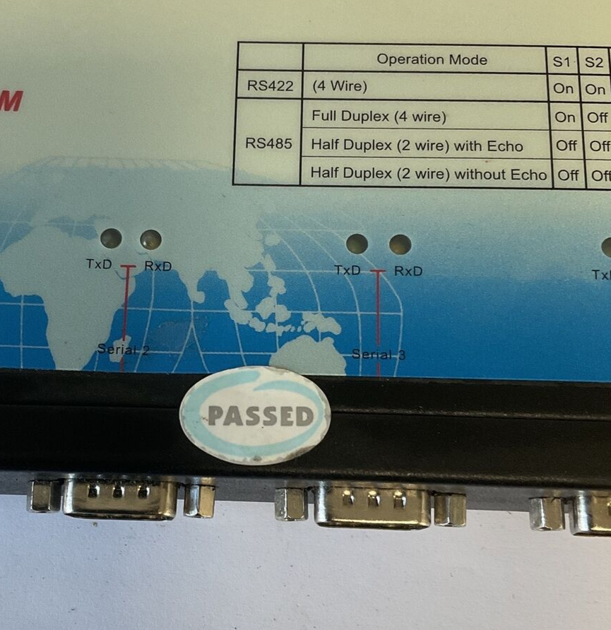 VS COM USB-4COMI-M CONNECTOR DB9-MALE 5VDC 1.6 4 PORT RS 422/285