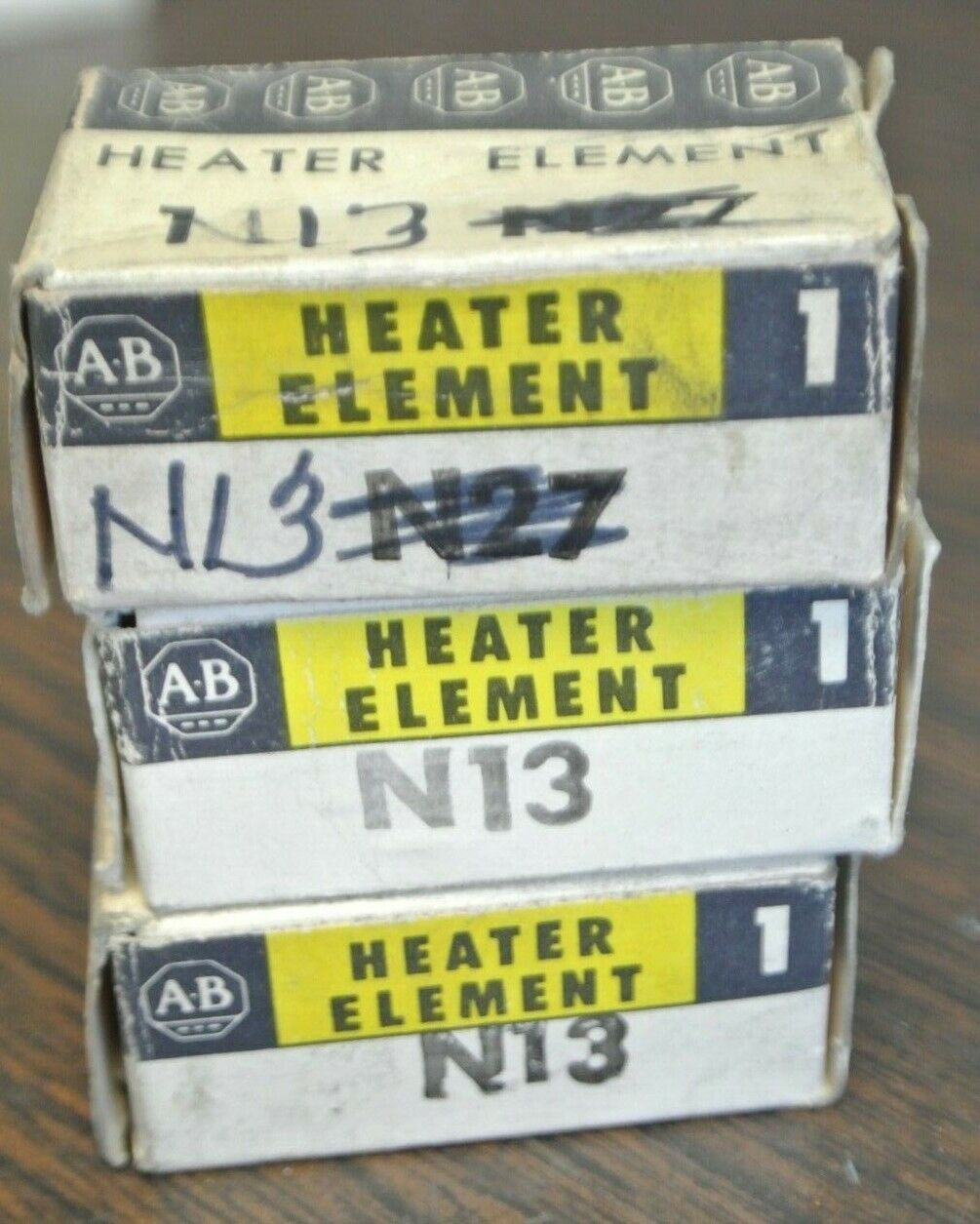 LOT of 3 / ALLEN-BRADLEY N13 OVERLOAD HEATER ELEMENT