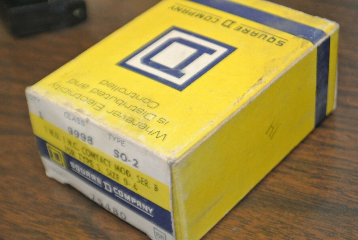 SQUARE D / 9998 SO-2 / CONTROL CIRCUIT MODULE / 1 N.O., 1 N.C. / NEW SURPLUS