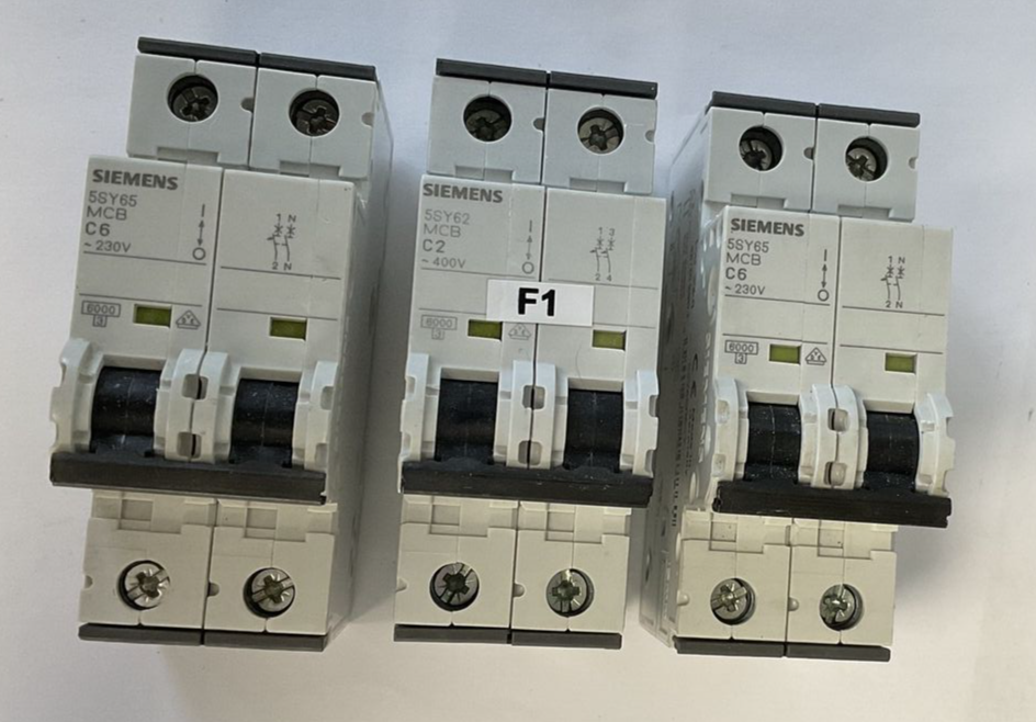 SIEMENS 5SY65 CIRCUIT BREAKER C6 230VAC 30KA***LOTOF3***