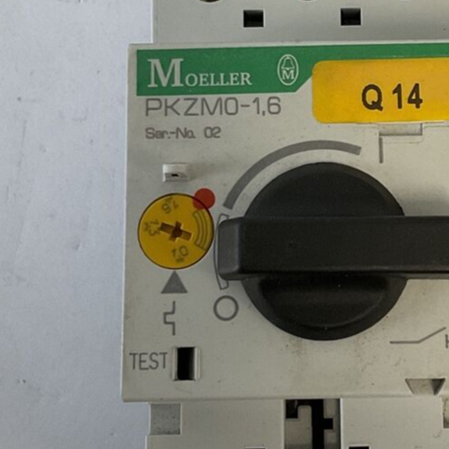 MOELLER PKZM0-1.6 MOTOR PROTECTOR SER.2 50-60HZ 600VAC