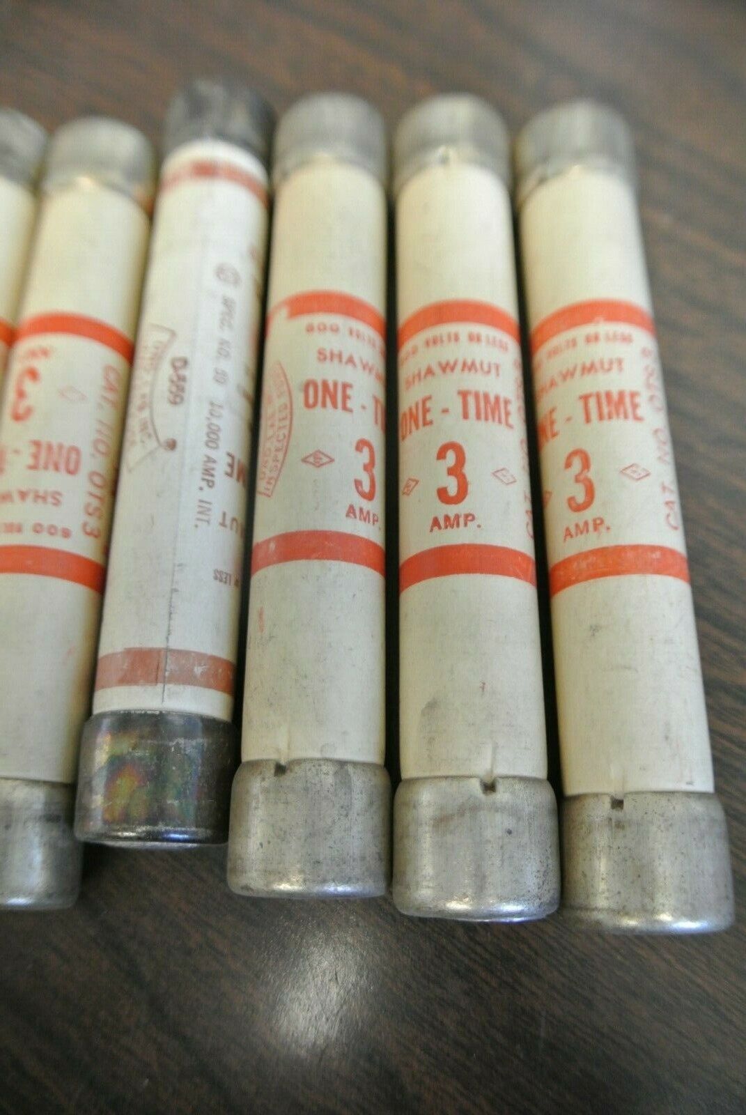 LOT of 17 / SHAWMUT OTS3 ONE-TIME FUSE / 3A / 600V / OTS-3