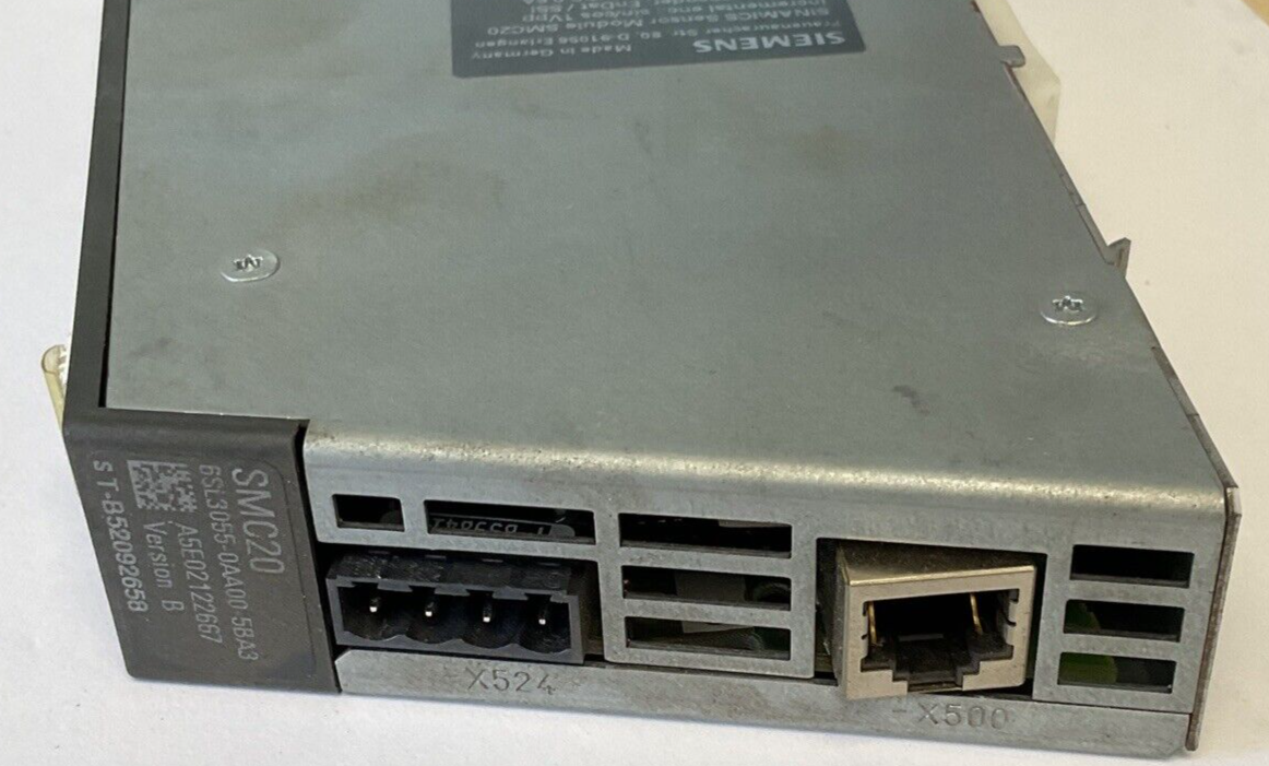 SIEMENS 6SL3055-0AA00-5BA3 SENSOR MODULE SMC20 24VDC 0.6A VER.B