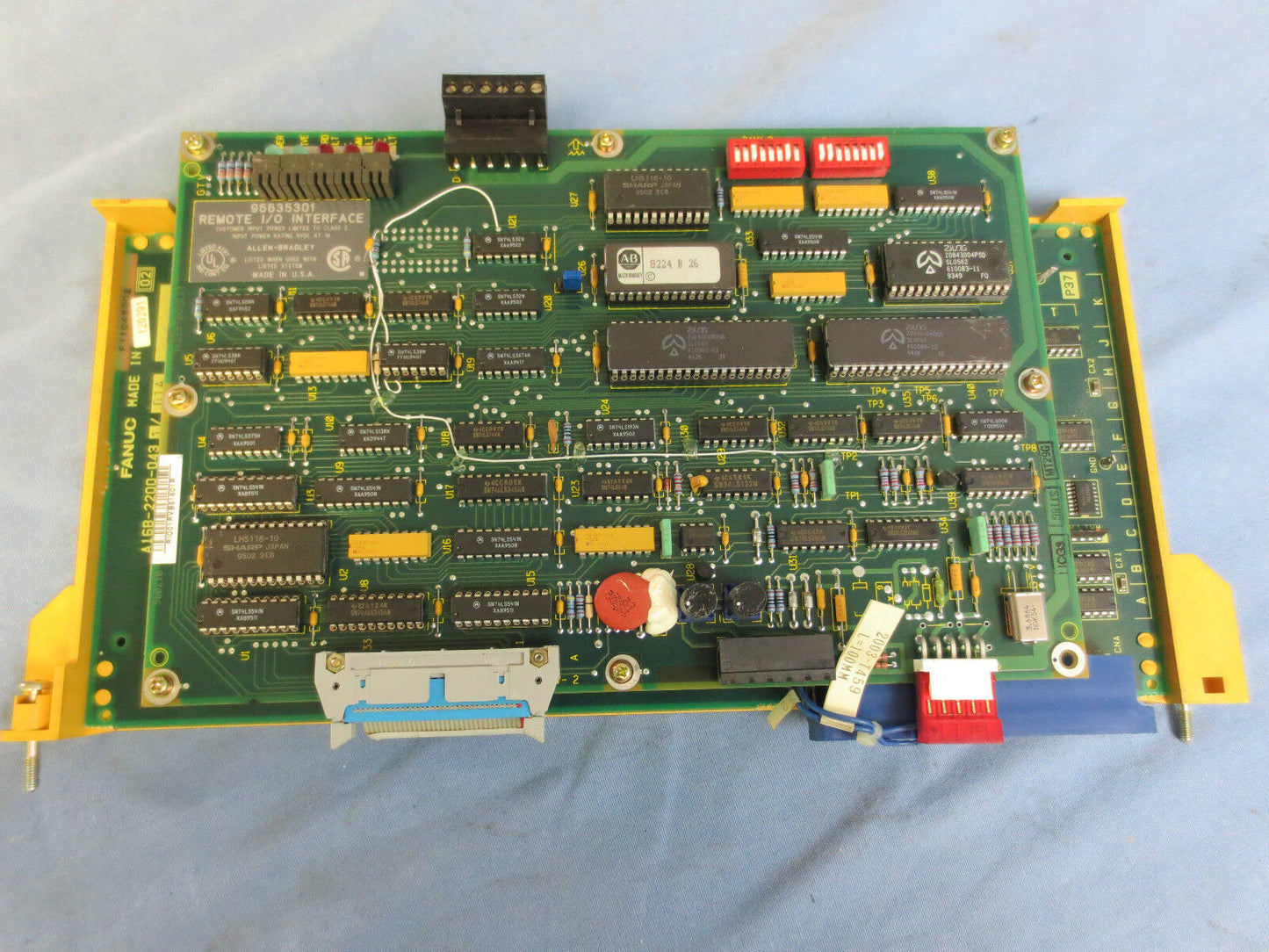 ALLEN-BRADLEY 96635301 REMOTE I/O INTERFACE BOARD / FANUC A16B-2200-0431 / 01A