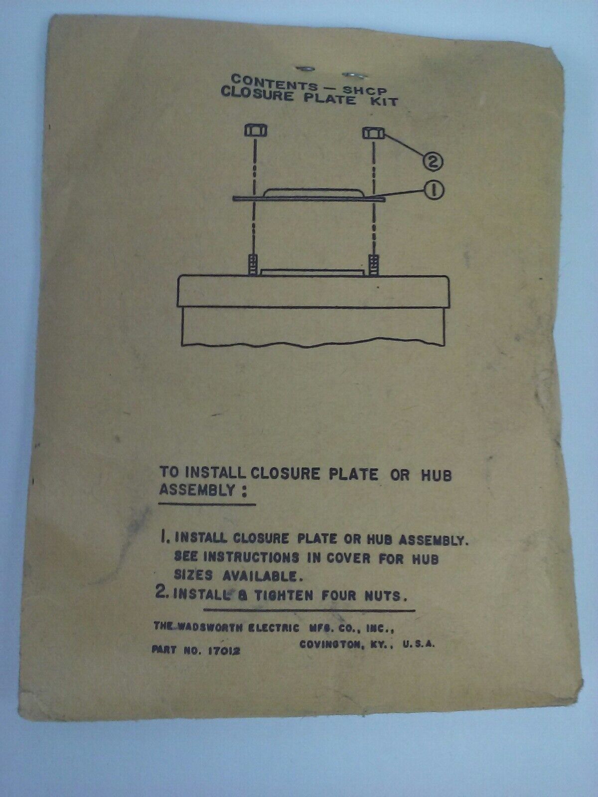 WADSWORTH 07813B FUSIBLE SAFETY SWITCH 3P 125-250V 240VAC 100A 15HP RAINTIGHT