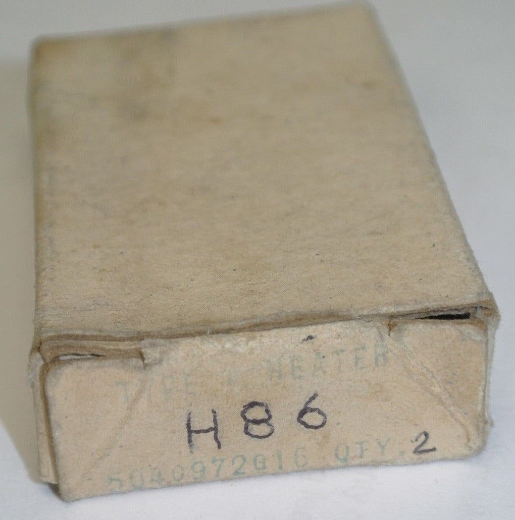 LOT of 2 / WESTINGHOUSE H86 OVERLOAD HEATER ELEMENTS / H-86