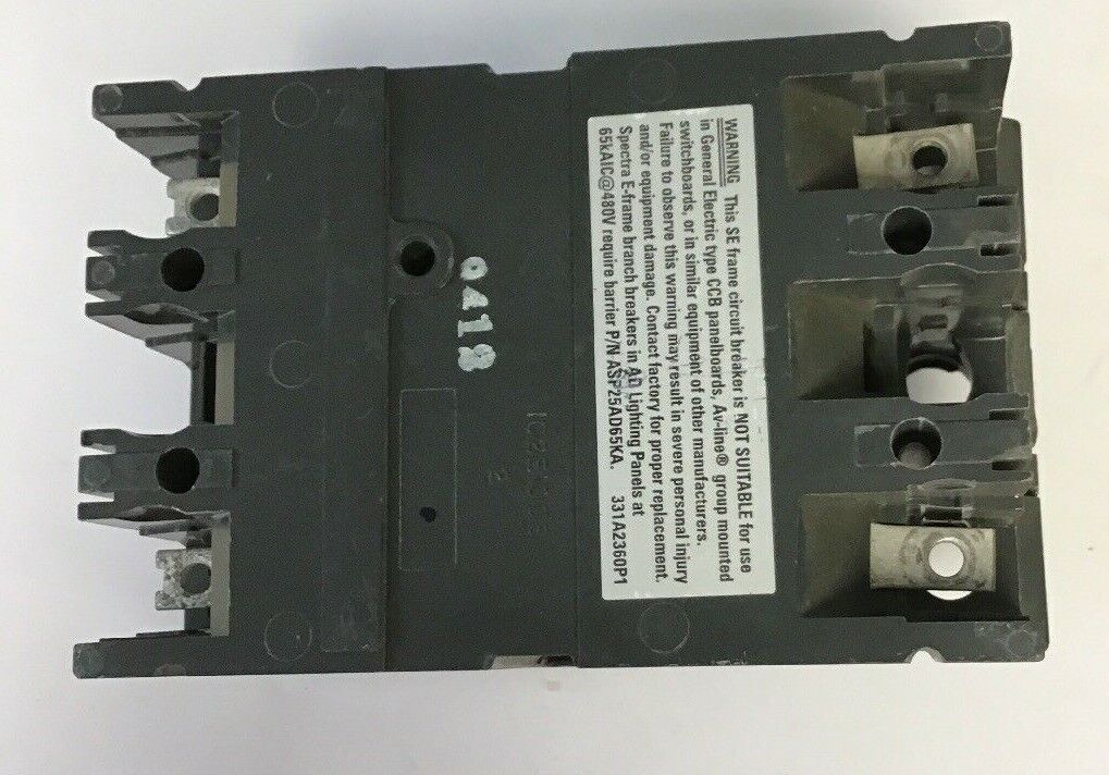 GE SELA24AT0060 CURRENT LIMITING CIRCUIT BREAKER 60A 480VAC 2POLE W/O TRIP