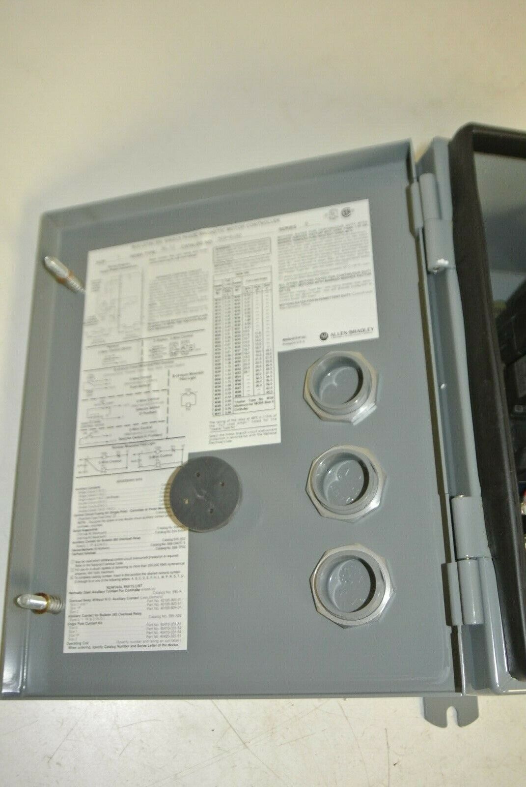ALLEN-BRADLEY 509-BJXD FULL VOLTAGE STARTER / 110-120V / 509-B0XD / NEW SURPLUS