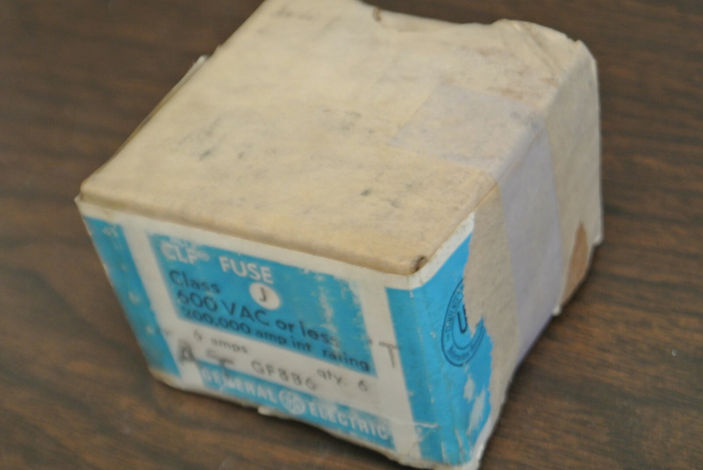 BOX of 6 GENERAL ELECTRIC GF8B6 CLASS J CLF® FUSE / 6A / 600V NEW SURPLUS