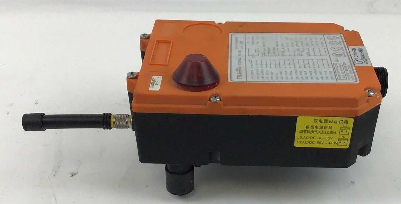 TELECONTROL F24-12D REMOTE CONTROL RECEIVER CH:015 65V-440V W/F24-12D TX REMOTE