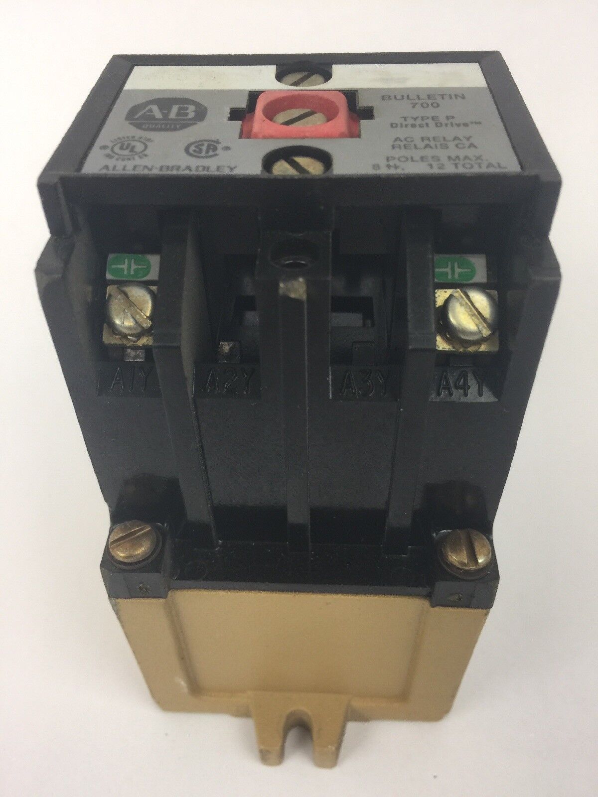 ALLEN BRADLEY 700-P200A1 AC RELAY SER B 115-120V 60HZ 110V 50HZ COIL