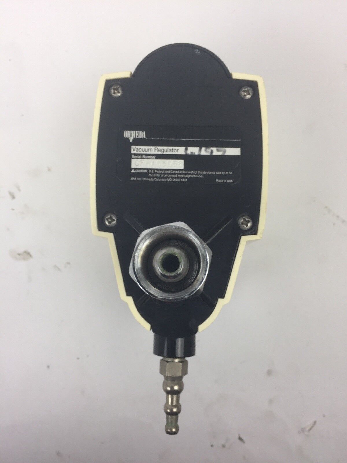 OHMEDA VACUUM REGULATOR FULL OFF REG