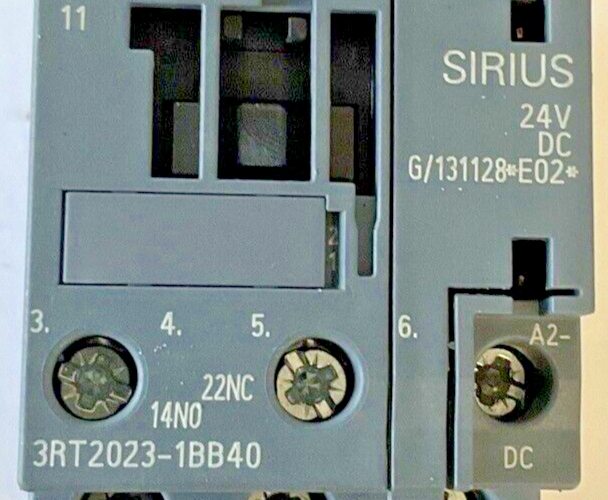 SIEMENS 3RT2023-1BB40 CONTACTOR 24VDC