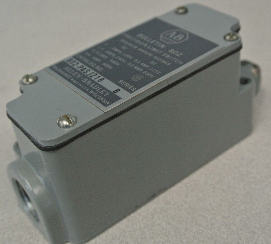 ALLEN-BRADLEY 802-PASJ218 PRECISION LIMIT SWITCH / PUSH ROLLER / NEW SURPLUS