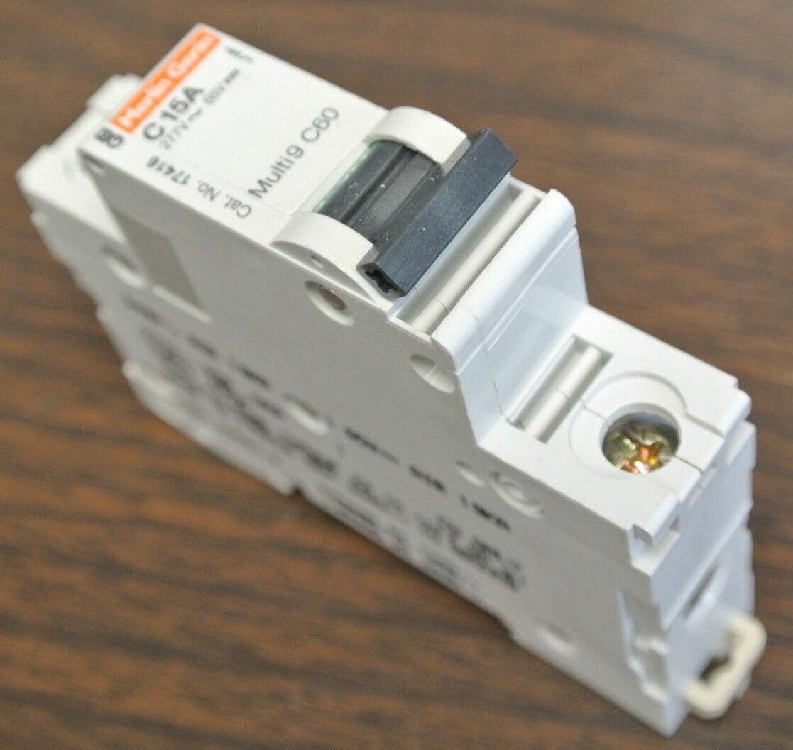 SQUARE D 17416 / MULTI 9 C60 MINIATURE CIRCUIT BREAKER / 15A 1-POLE NEW SURPLUS
