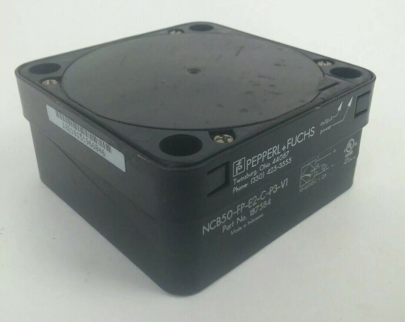 PEPPERL-FUCHS NCB50-FP-E2-C-P3-V1 INDUCTIVE PROXIMITY SWITCH 10-60VDC/.2A