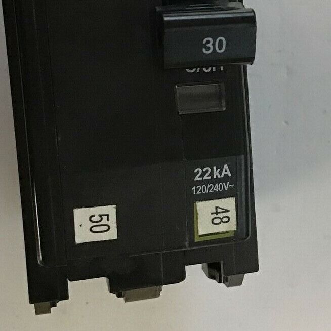 SQUARE D QOB230 CIRCUIT BREAKER 30A 2POLE 22KA 120/240VAC