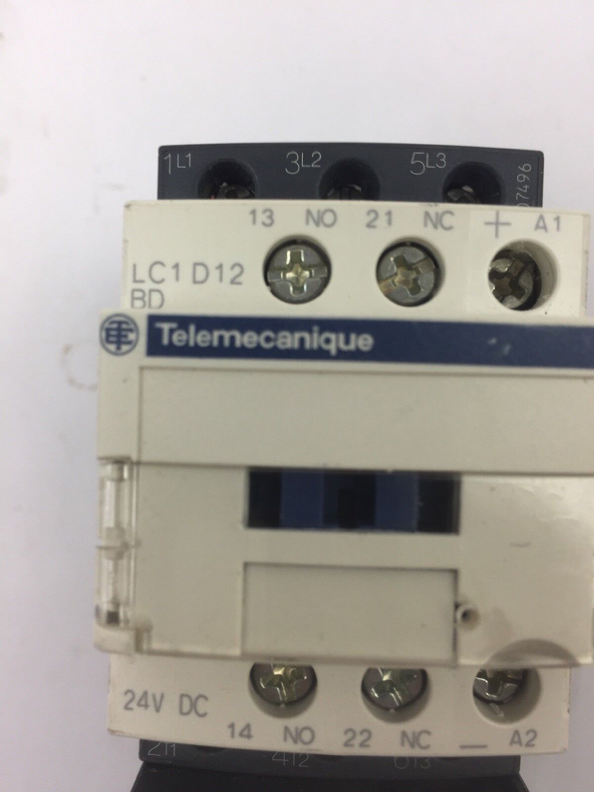 TELEMECANIQUE LC1D12BD CONTACT 25A LAD4TBDL 24V LRD07 OVERLOAD RELAY 1.6-2.5A