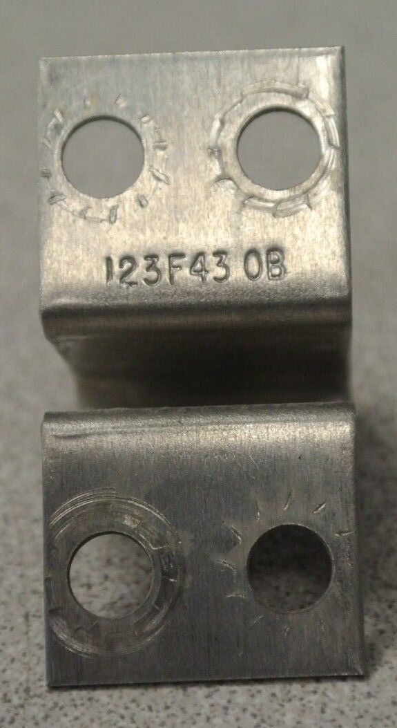LOT of 2 / GENERAL ELECTRIC 123F43.0B THERMAL OVERLOAD HEATERS / CR123F43.0B