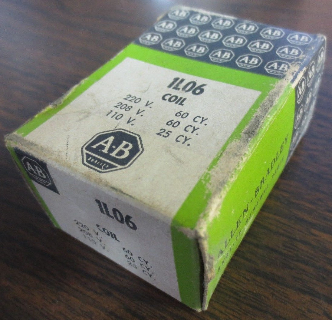 ALLEN-BRADLEY 1L06 OPERATING COIL, 208-220V 60Hz, 110V 25Hz, NEW SURPLUS