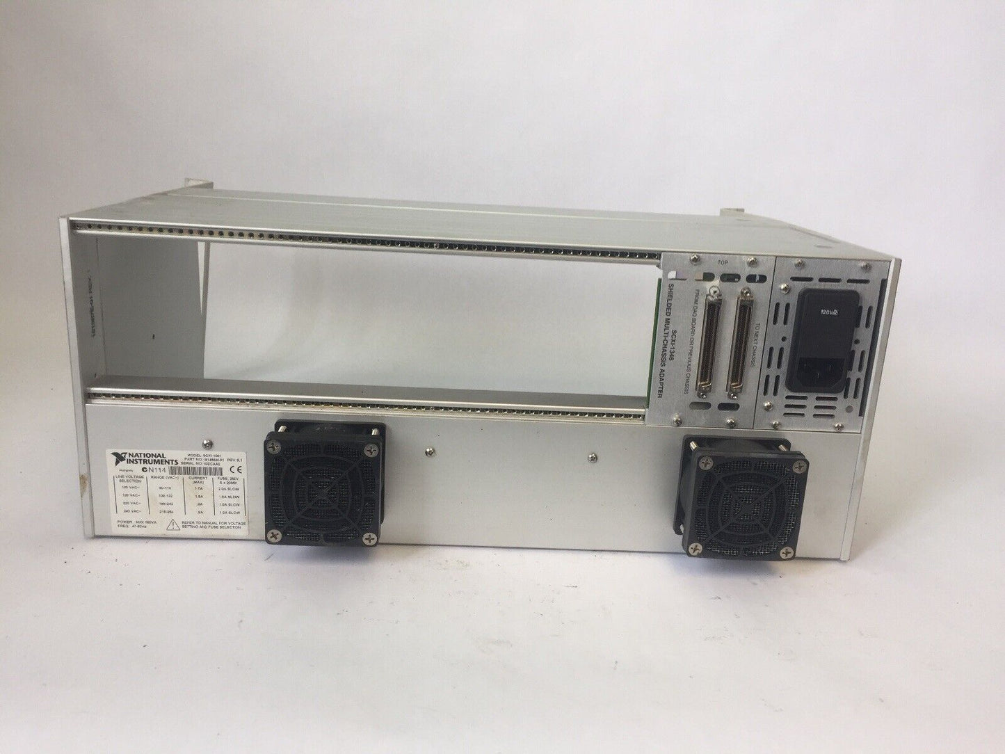 NATIONAL INSTRUMENTS SCXI-1001 12 SOLT CHASSIS 100/120/220/240VAC 1.7/1.5/0.8A