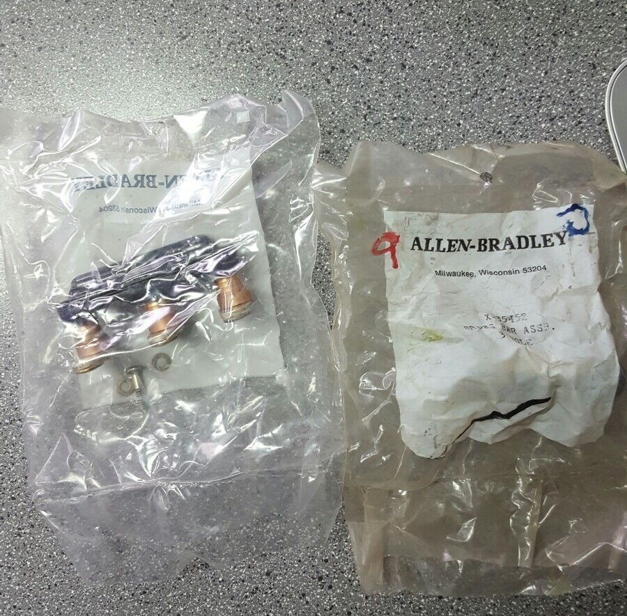 ALLEN BRADLEY X-35452 CROSS BAR ASSEMBLY 3 N.O. CONTACTS, 3P, (LOT OF 2) NEW