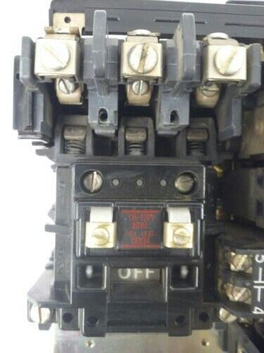 ALLEN BRADLEY 505-AOD, SER. C, REVERSING STARTER, SIZE 0, 600V, 120V COIL, USED