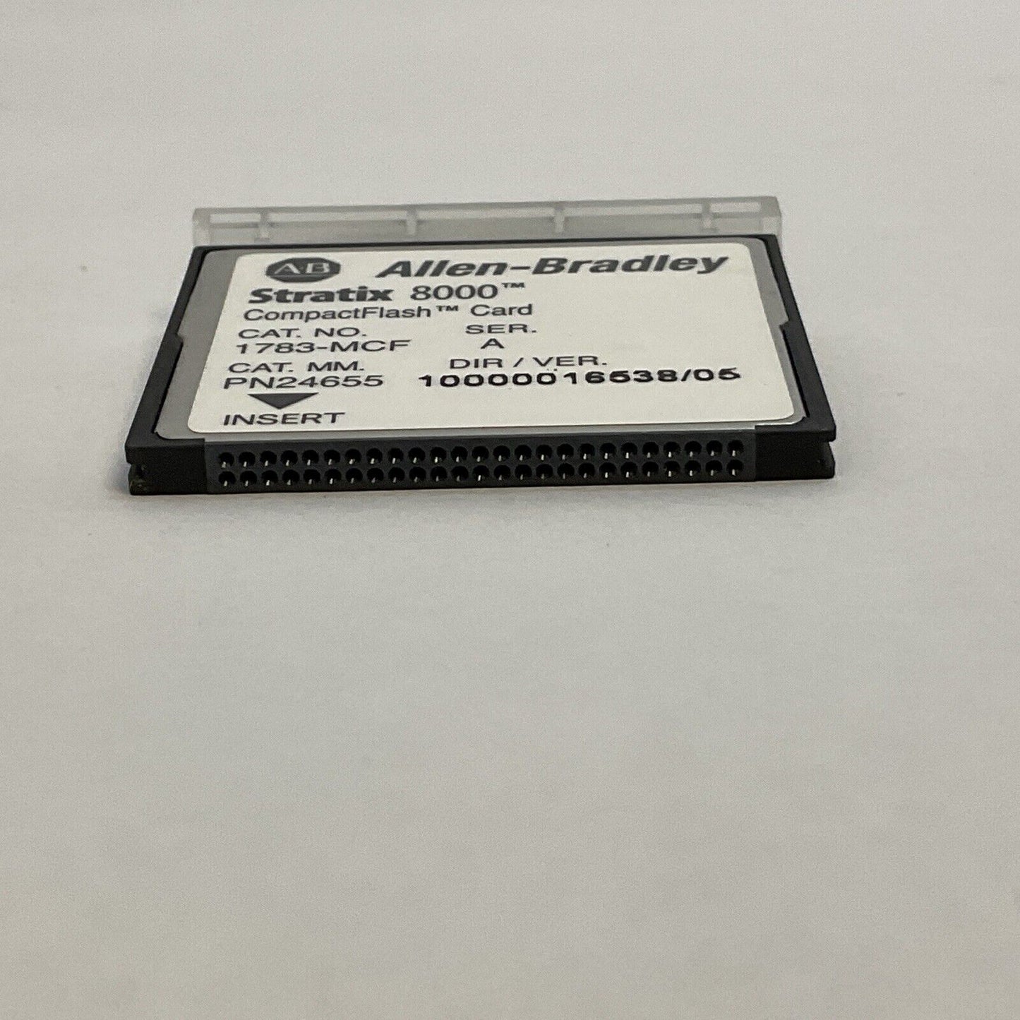 ALLEN BRADLEY 1783-MCF SER A DIR/VER 10000016538/05 COMPACT FLASH CARD STRATIX