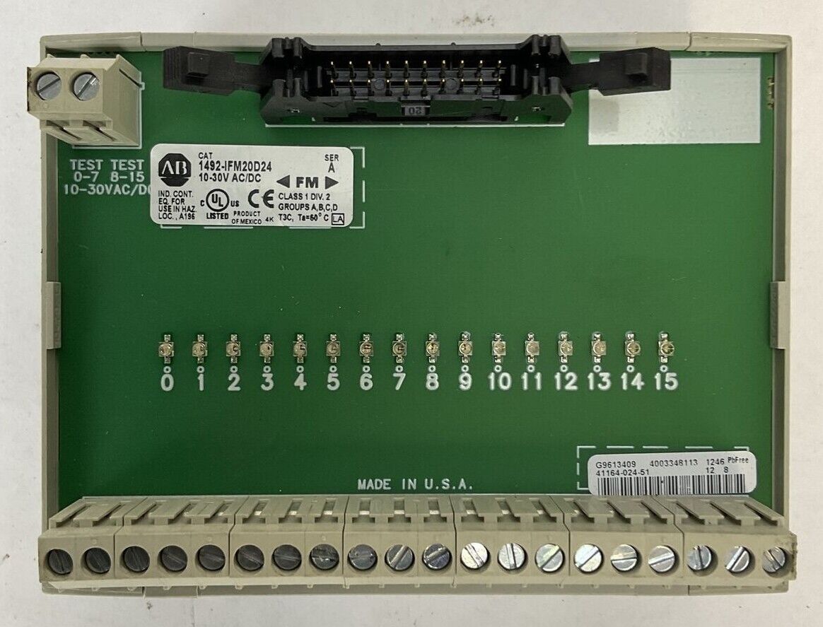 ALLEN BRADLEY 1492-IFM20D24 INTERFACE MODULE 10-30V SER A