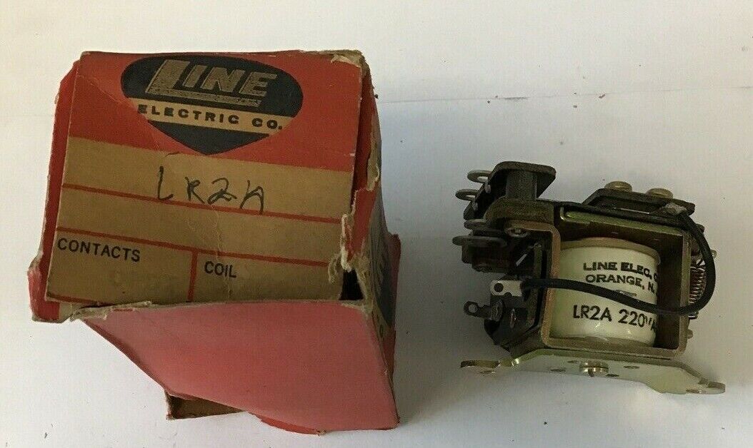 LINE ELECTRIC LR2A RELAY 2N.C. 220VAC