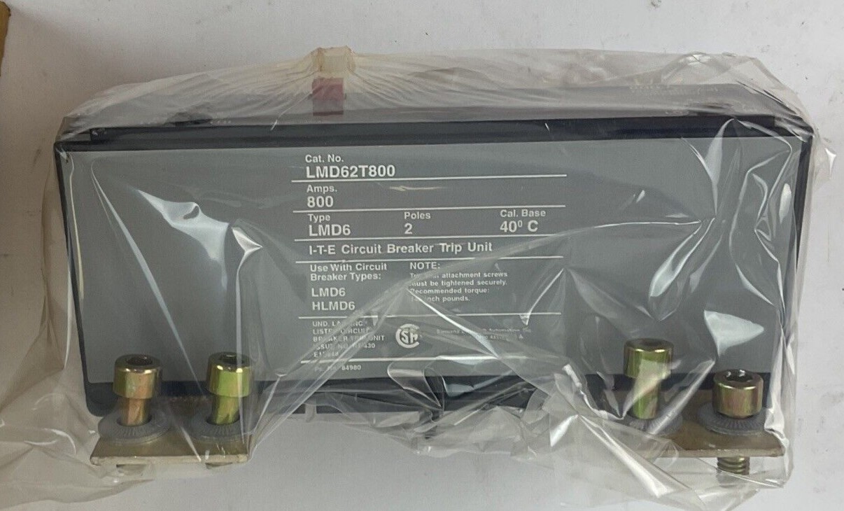 SIEMENS LMD62T800 TRIP UNIT 250VDC 800A 2POLE