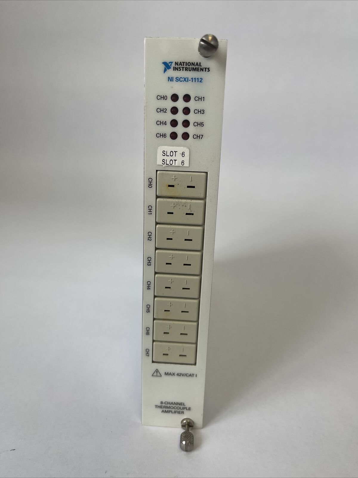 NATIONAL INSTRUMENTS SCXI-1112 8-CHANNEL THEMOCOUPLE AMPLIFIER 42V