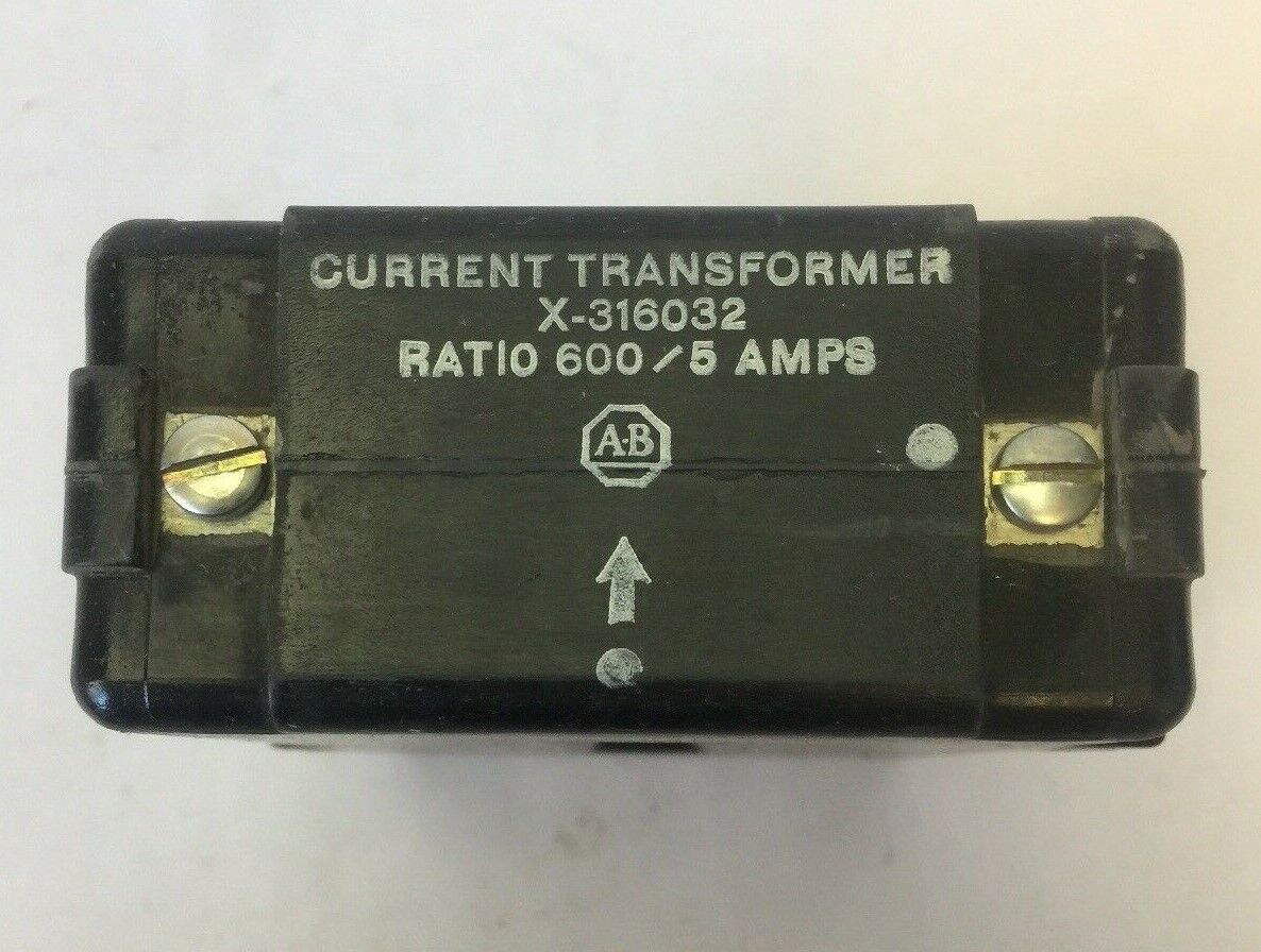 ALLEN BRADLEY X-316032 CURRENT TRANSFORMER RATIO 600/5 AMPS
