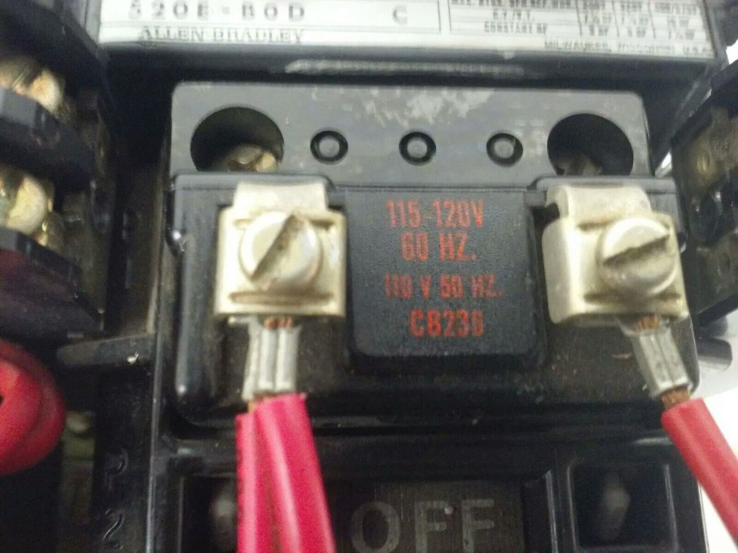 ALLEN BRADLEY, 520E-BOD , SER. C, STARTER, SIZE 1, 600V, 27A, 3PH, 120V COIL