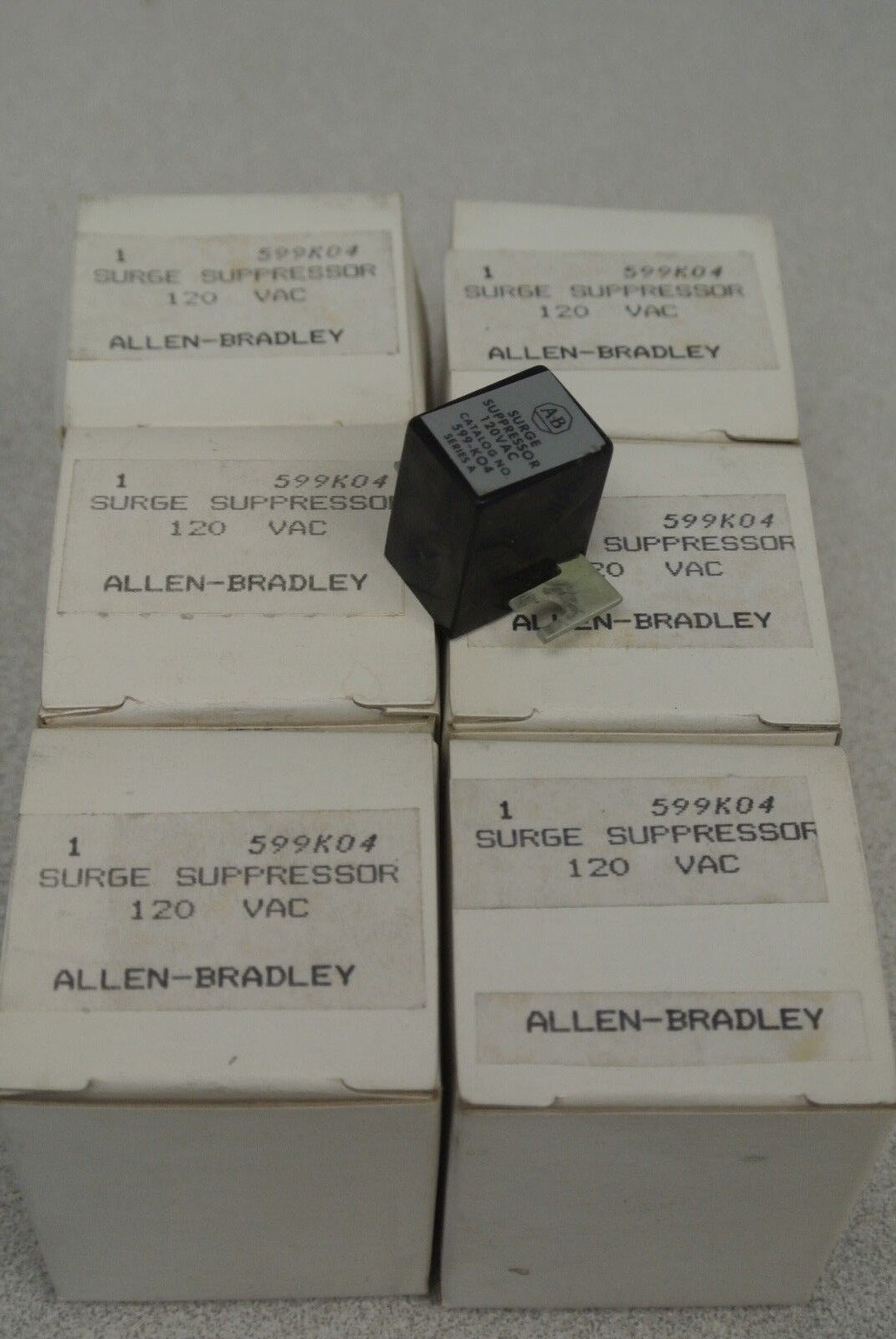 LOT of 6 / ALLEN-BRADLEY 599-K04 / SURGE SUPPRESSOR / 120VAC / SIZE 0, 1, 2