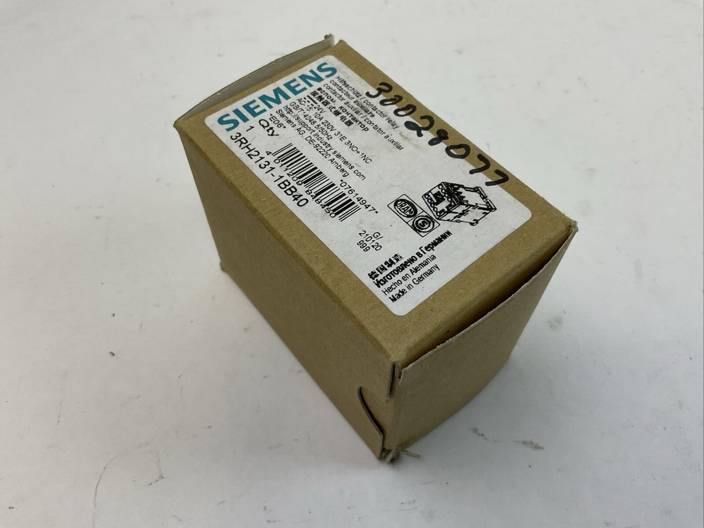 SIEMENS 3RH2131-1BB40 CONTACTOR 10A 230VAC COIL 24VDC