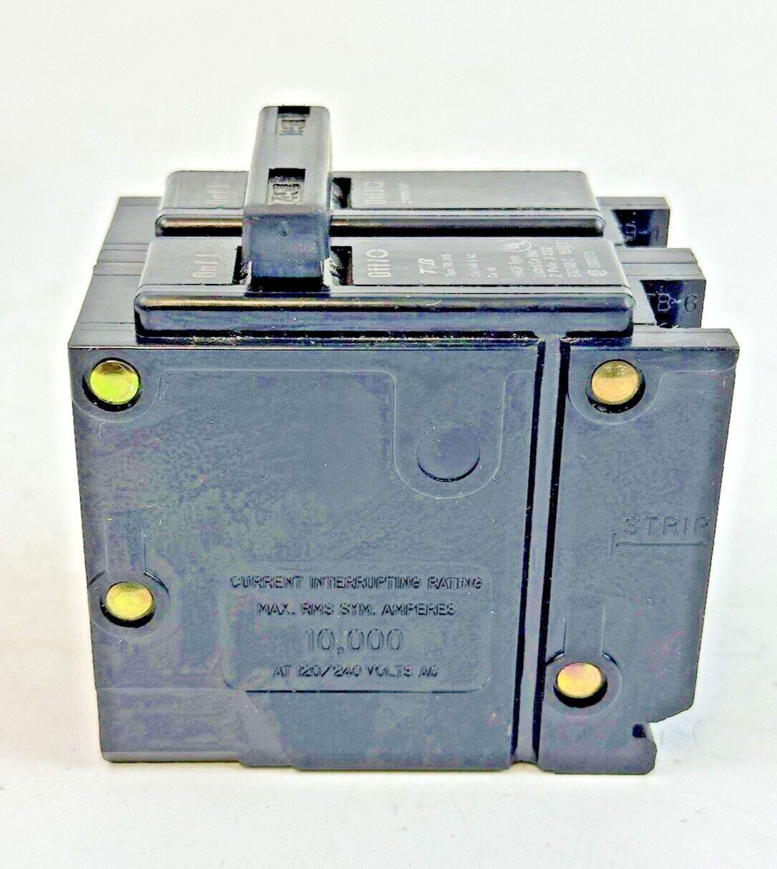 THOMAS & BETTS *LOT OF 5* TB245 - COM TRIP CIRCUIT BREAKERS -2 POLE/20 A/240 VAC