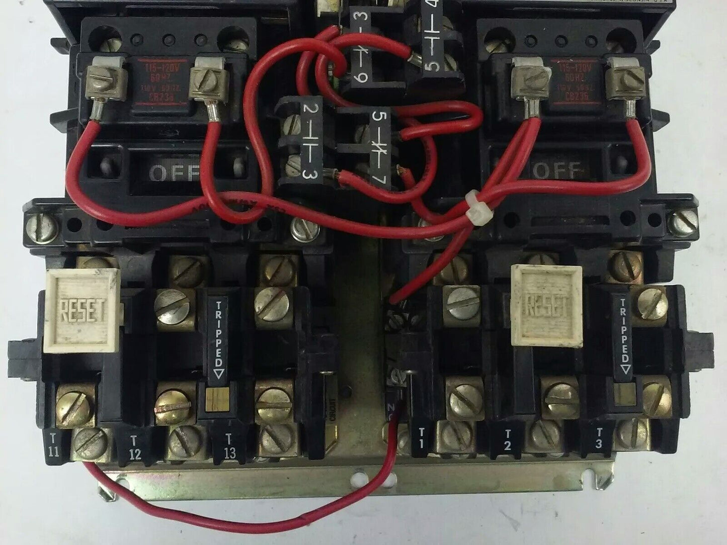ALLEN BRADLEY, 520E-BOB , SER. C, STARTER, SIZE 1, 600V, 27A, 3PH, 120V COIL