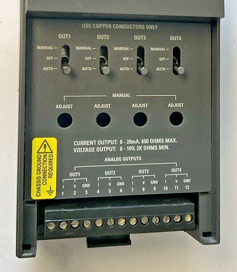 SCHNEIDER ELECTRIC AO-4-8-O-S I/O MODULE 24VDC 3.8W