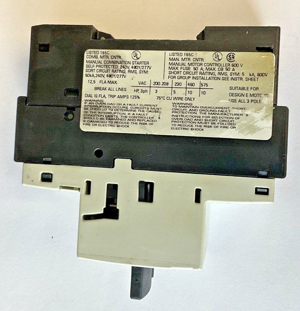 SIEMENS 3RV1021-0KA10,3RV1021-1KA10 MOTOR CONTROL 600V****LOTOF2***