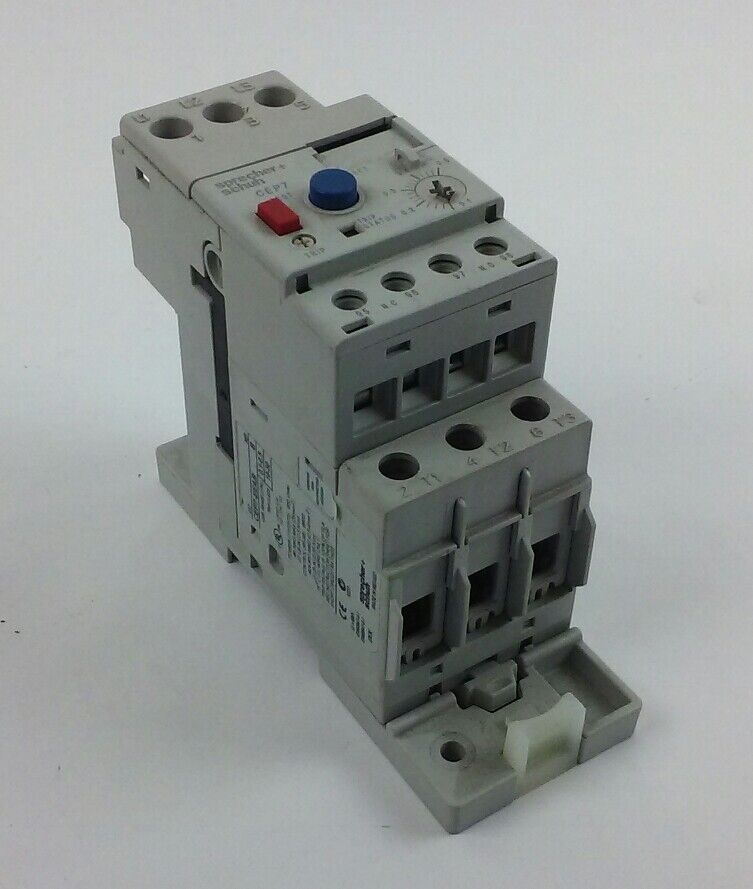 Sprecher Schuh CEP7EEAB Overload Relay (0.1 to 0.5 a) With CEP7-EPB (Used)