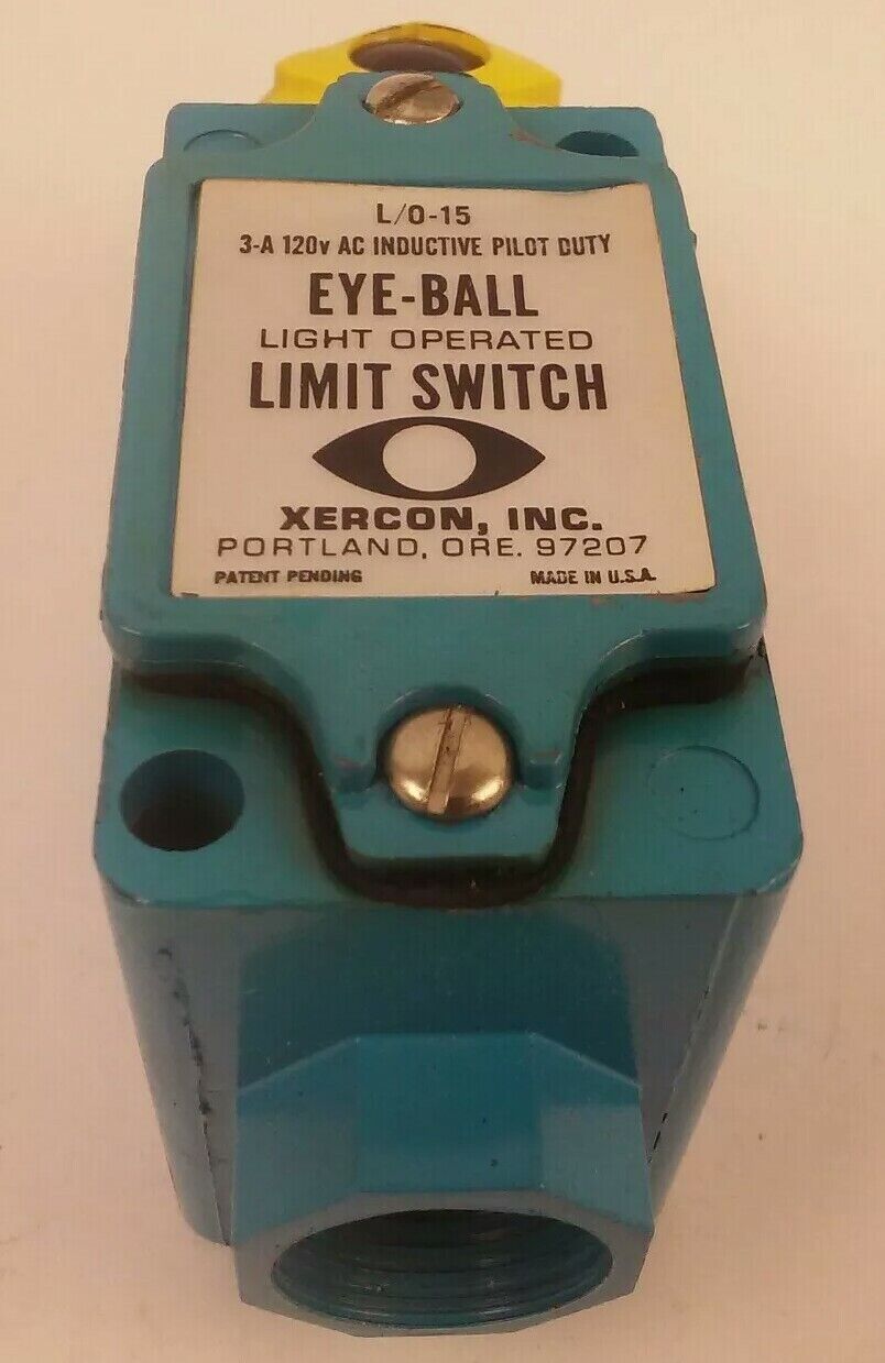 XERCON L/0-15 EYE-BALL LIGHT OPERATED LIMIT SWITCH 3AMP 120VAC, L0-15
