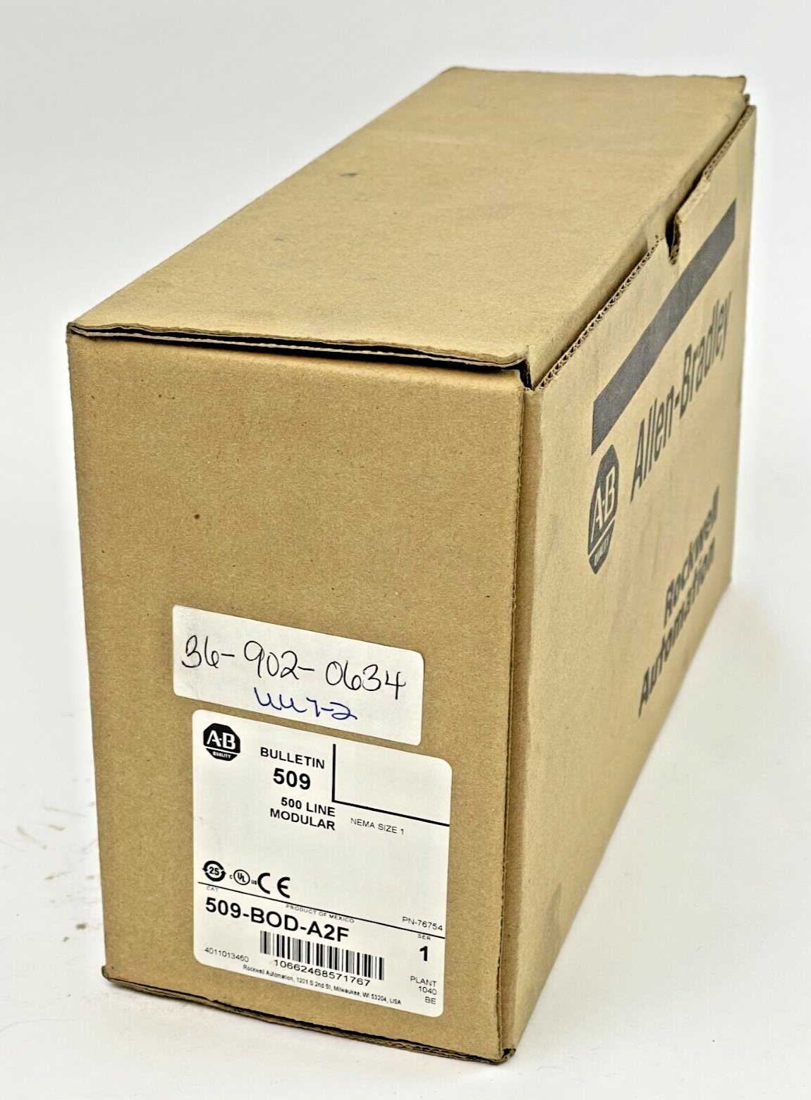 ALLEN BRADLEY - 509-BOD-A2F -SER 1 - NON-REV STARTER & 592-EEDC SERIES C-RELAY