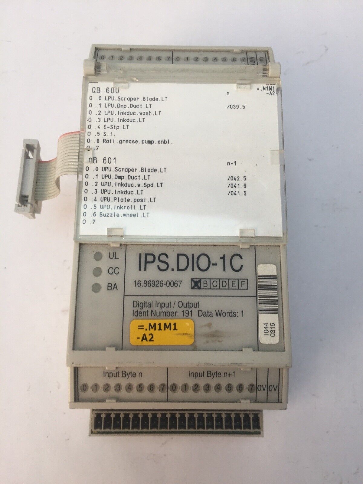 MAN ROLAND IPS.DIO-1C DIGITAL INPUT/OUTPUT MODULE