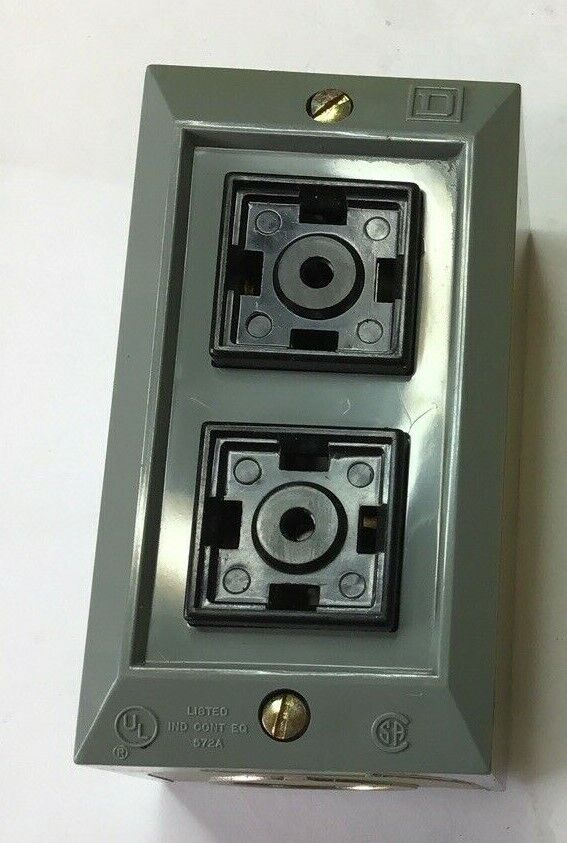 SQUARE D 9001 BG-214 UNIVERSAL PUSH BUTTON 2 UNIT SERIES A W/O INSERT