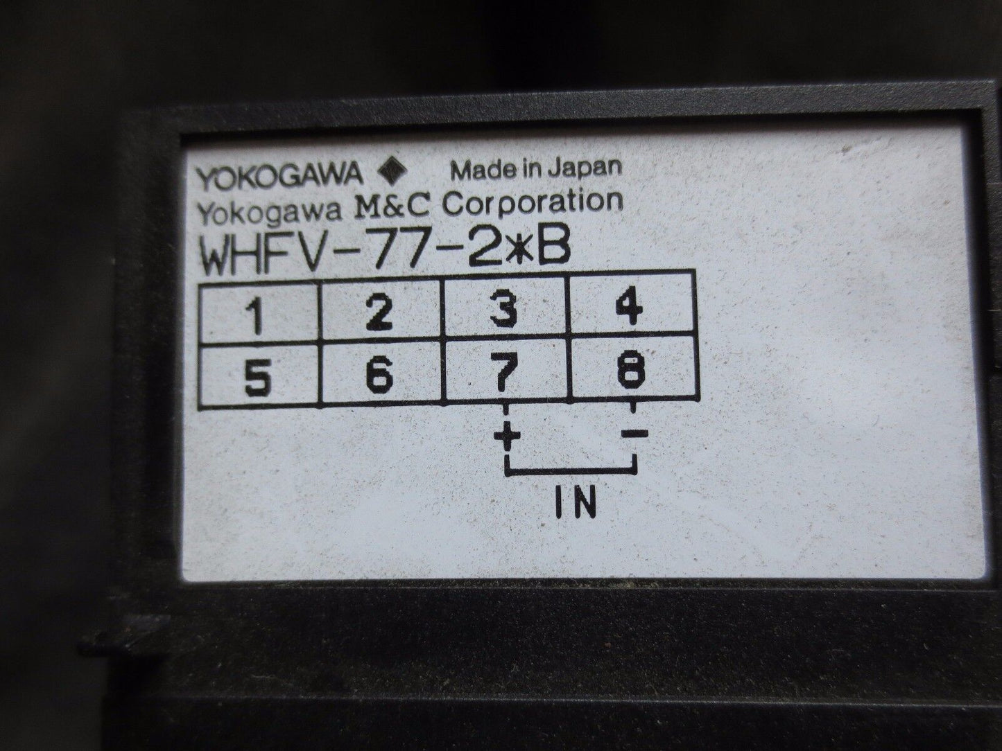 YOKOGAWA JUXTA WHFV / WHFV-77-2*B HOF29071 / H0F29071 SIGNAL CONDITIONER? 10VDC