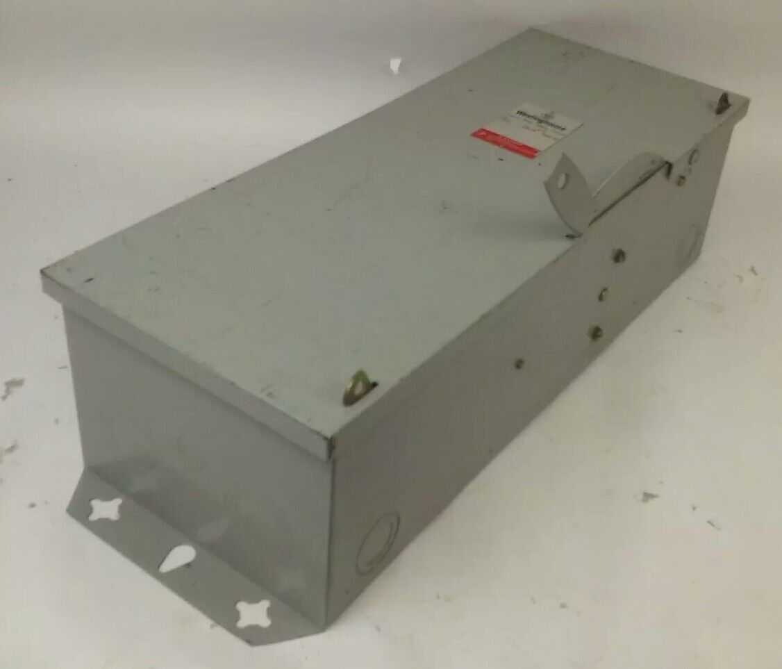 WESTINGHOUSE HUN323 NON FUSIBLE SAFETY SWITCH 100A 240V 3PH 30HP TYPE 1 INDOOR