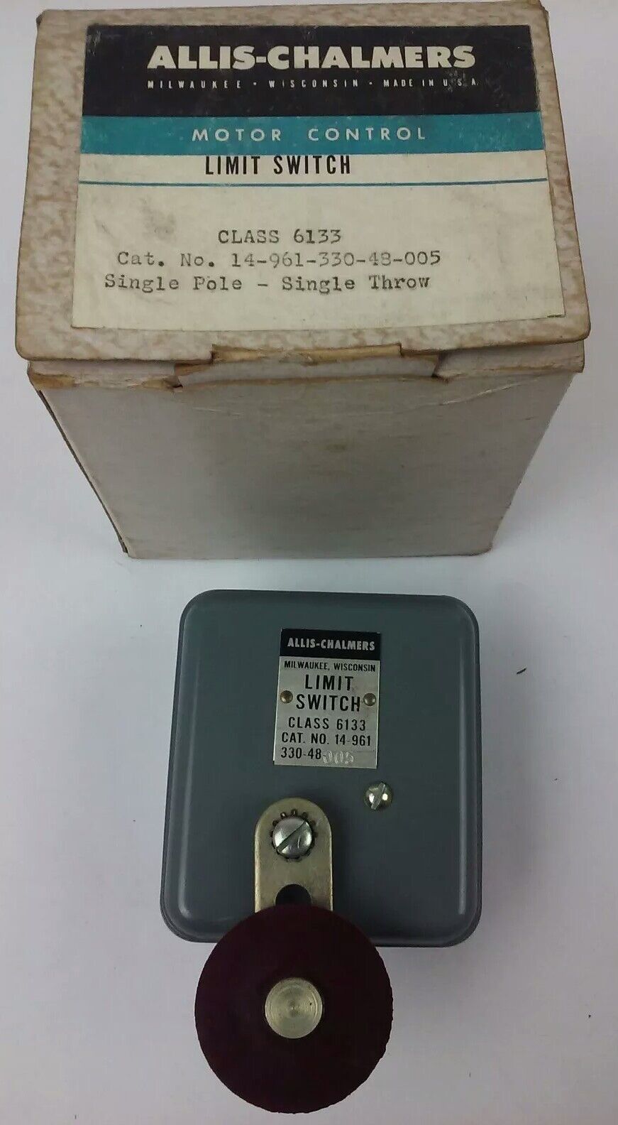 ALLIS CHALMERS CLASS 6133 14-961-330-48-005 LIMIT SWITCH, NEW SURPLUS, 14961330