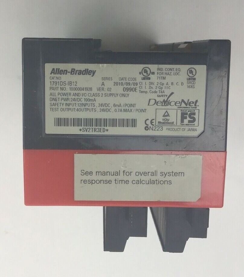 ALLEN BRADLEY 1791DS-IB12 COMPACT BLOCK 12INPUT 24VDC SER.A VER.02