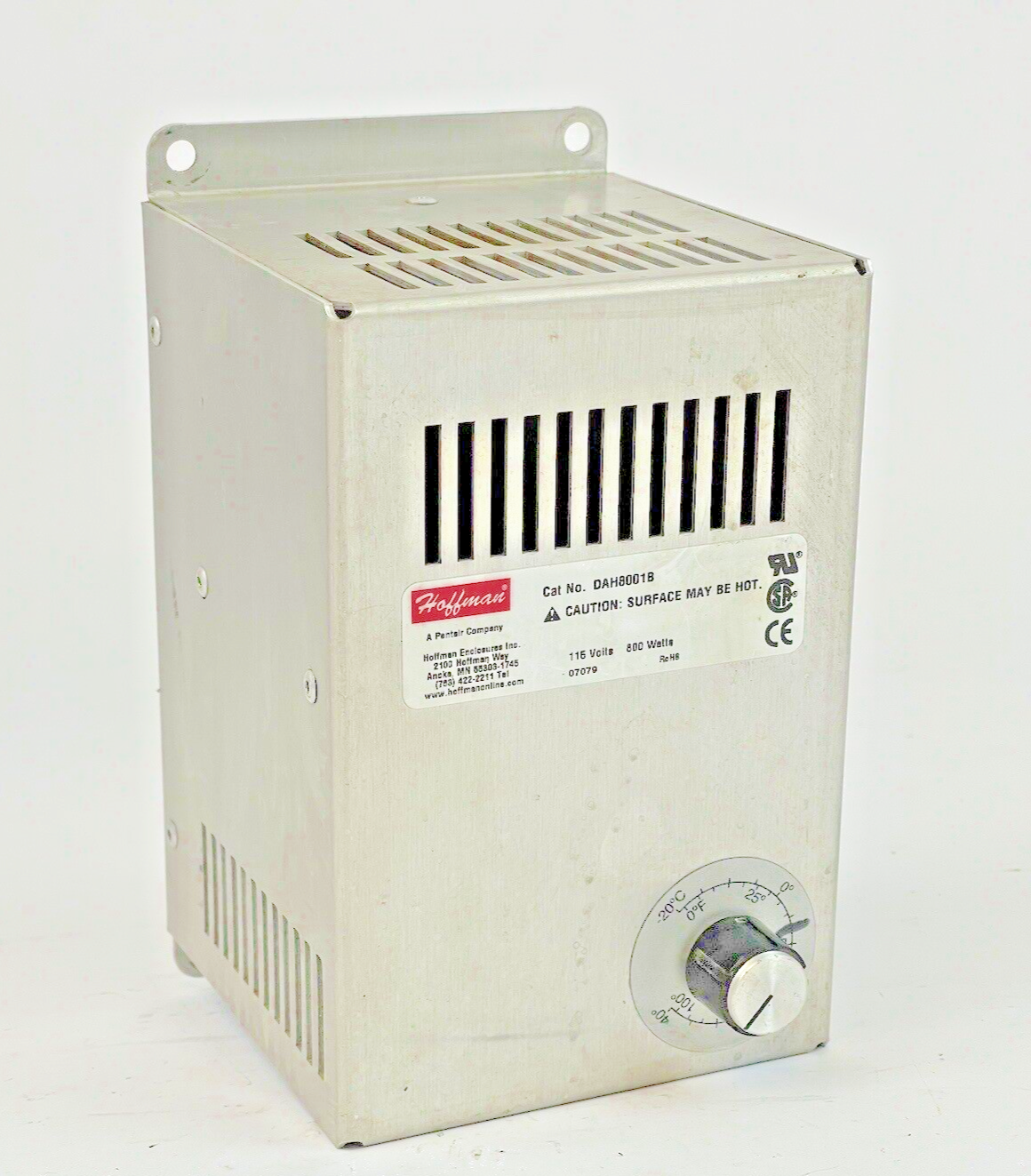 HOFFMAN - DAH8001B - FAN FORCED ENCLOSURE HEATER - 115 V, 800 WATTS, 0° to 100°F